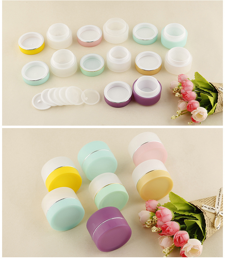 15g PP Jar Empty Multi Color Eye Cream Lip Scrub Balm Pot Cream Empty Plastic Container