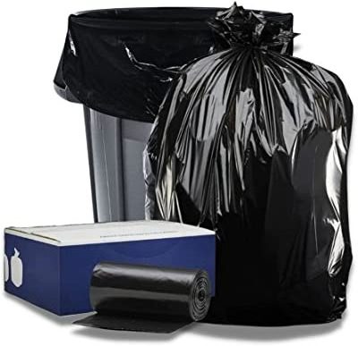 Heavy Duty Hdpe Ldpe 23 30 Gallon Black Plastic Biodegradable Home Dustbin Garbage Bag 120l 80L Bin Liners Reusable Trash Bags