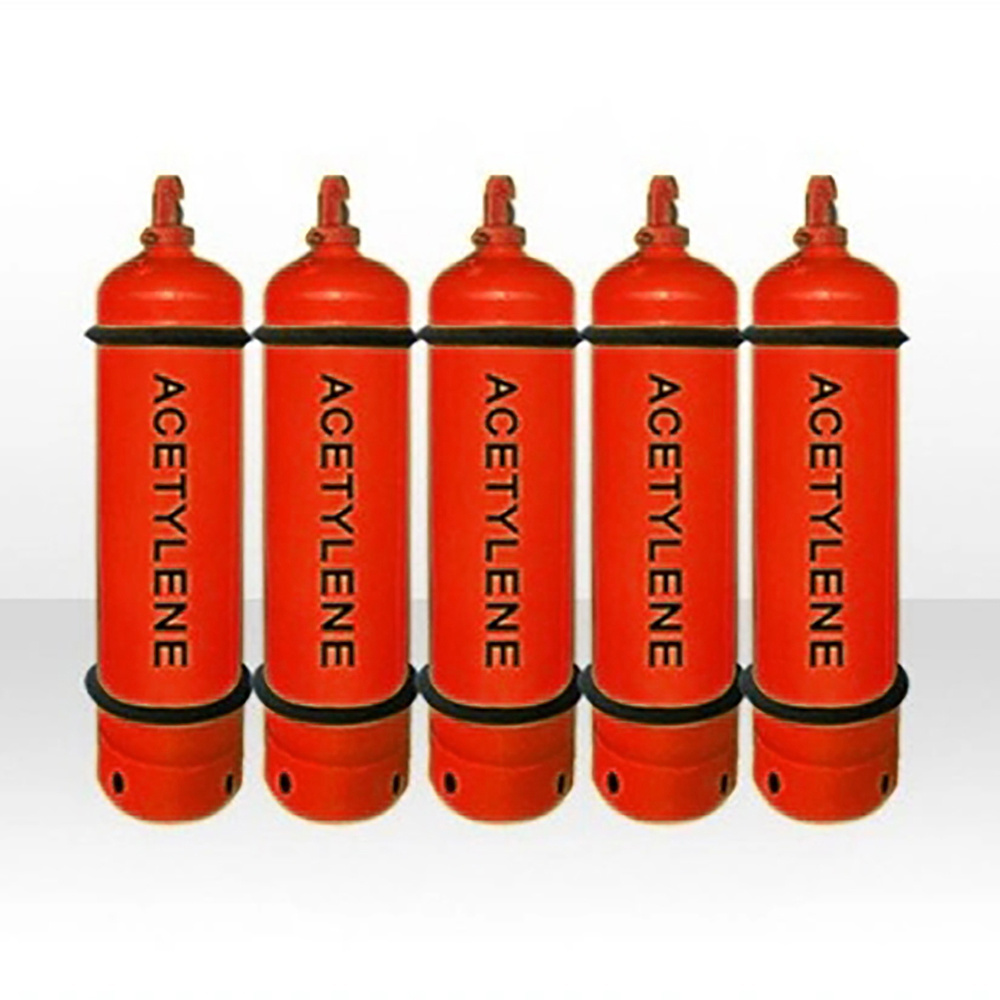 Acetylene C2H2 gas Cylinder 40L  industrial gas tank flask Bottle Durable Using Low Price High Pressure