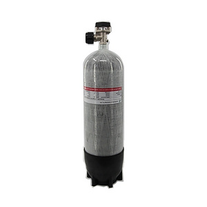 high pressure 300Bar portable Aluminum Liner carbon fiber composite cylinder for breathing h2 cng car truck