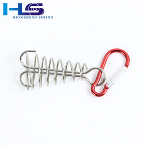 Hengsheng high strength outdoor camping spring hook tent deck buckle steel wire hook