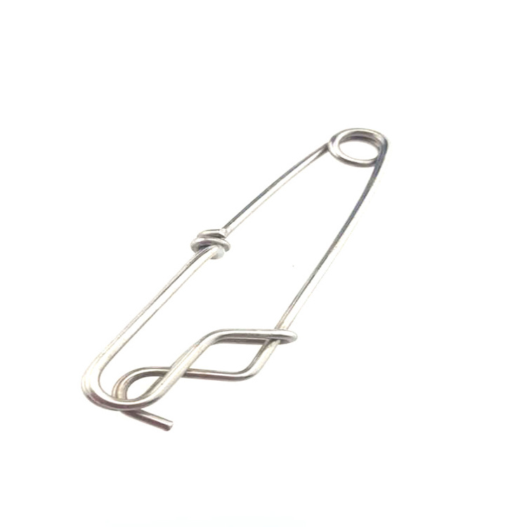 High quality stainless steel  fishing bait circular wire form spring clip metal clip product on sale