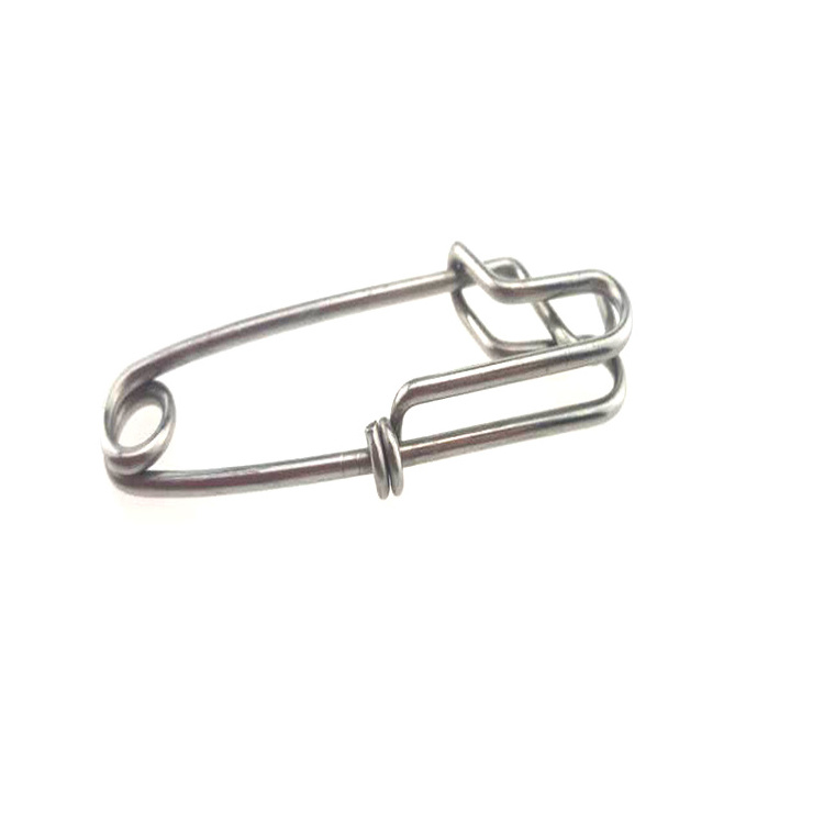 High quality stainless steel  fishing bait circular wire form spring clip metal clip product on sale