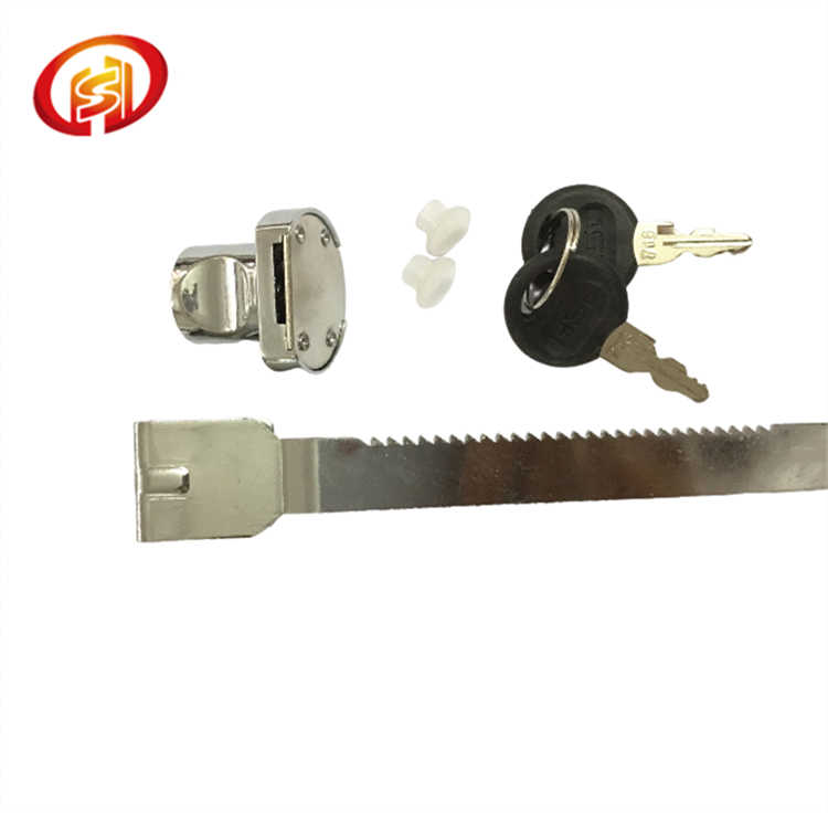 Zinc Alloy Glass Lock Display Cabinet Door Lock Display Window Sliding Glass Sliding Door Lock