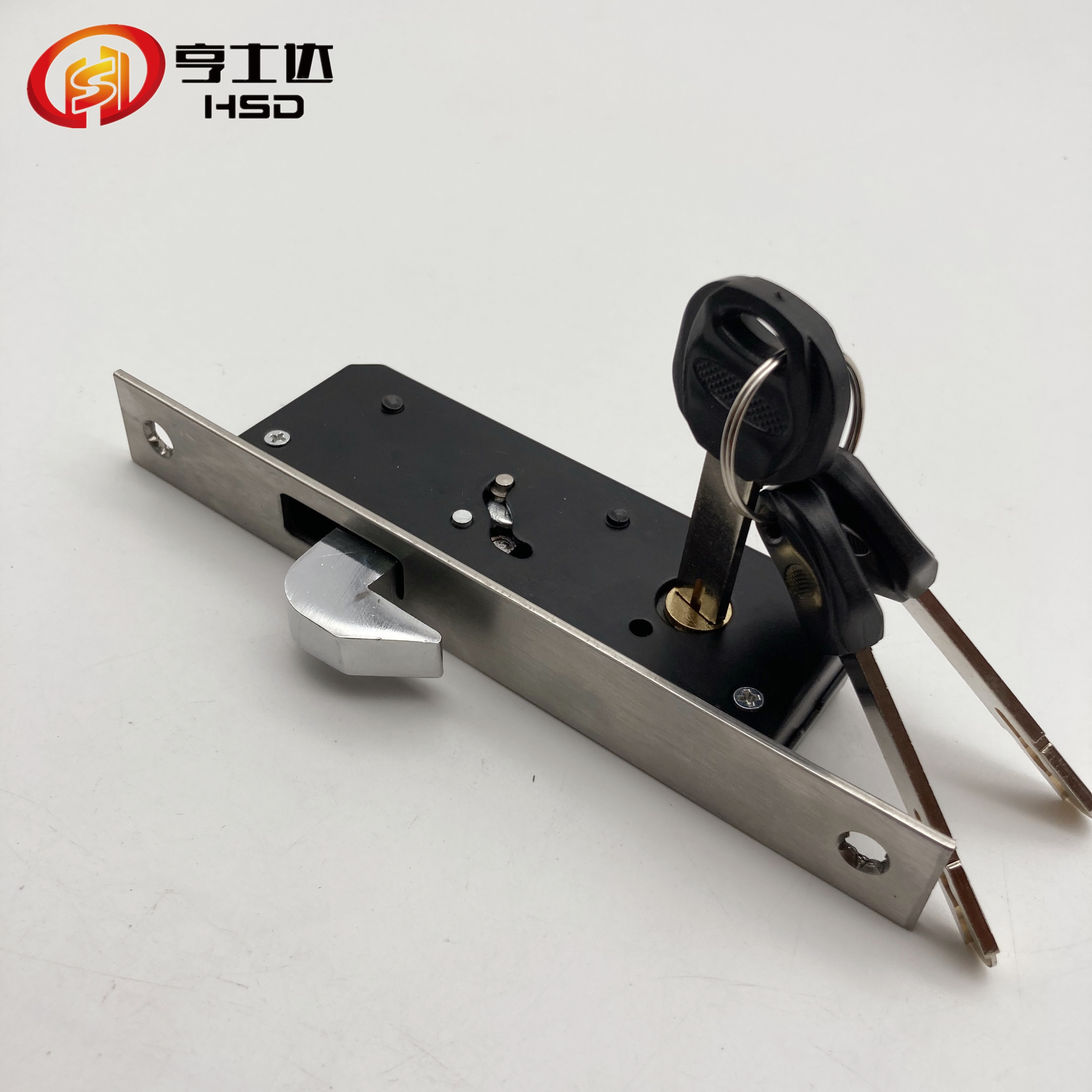 Hengshida HSD-S001 High Quality Window gate security pull ring spring bounce door bolt safety hasp sliding lock Door latch lock