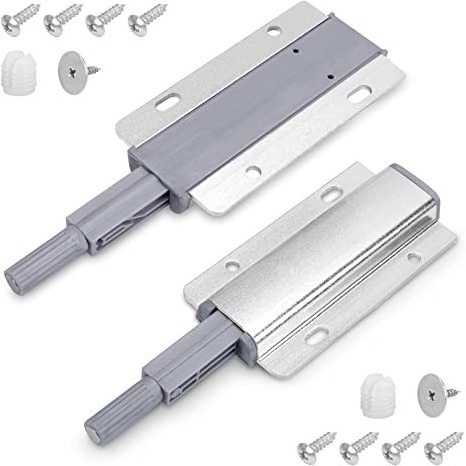 High Quality Aluminum Alloy Single Push Open Cabinet Door Rebounder Adjustable Magnetic Push Latch