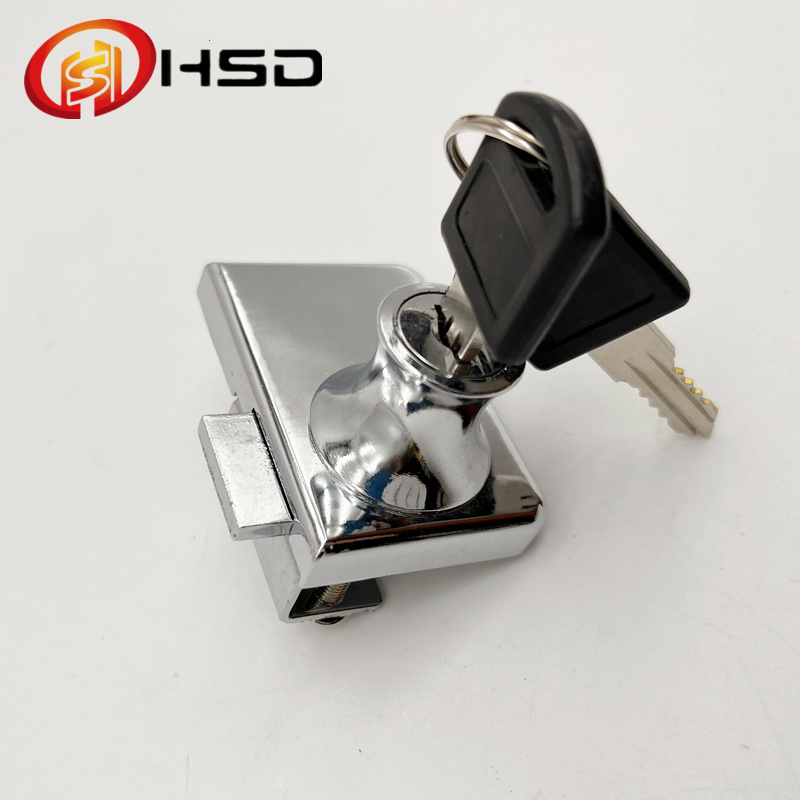 HENGSHIDA Furniture Lock Metal Sliding Glass Door Lock 409 Zinc alloy Cabinet Door Lock