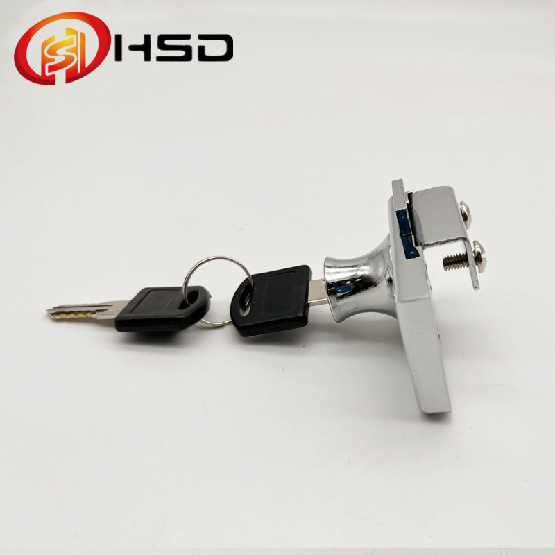 HENGSHIDA Furniture Lock Metal Sliding Glass Door Lock 409 Zinc alloy Cabinet Door Lock