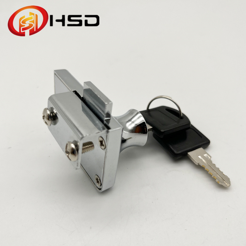 HENGSHIDA Furniture Lock Metal Sliding Glass Door Lock 409 Zinc alloy Cabinet Door Lock