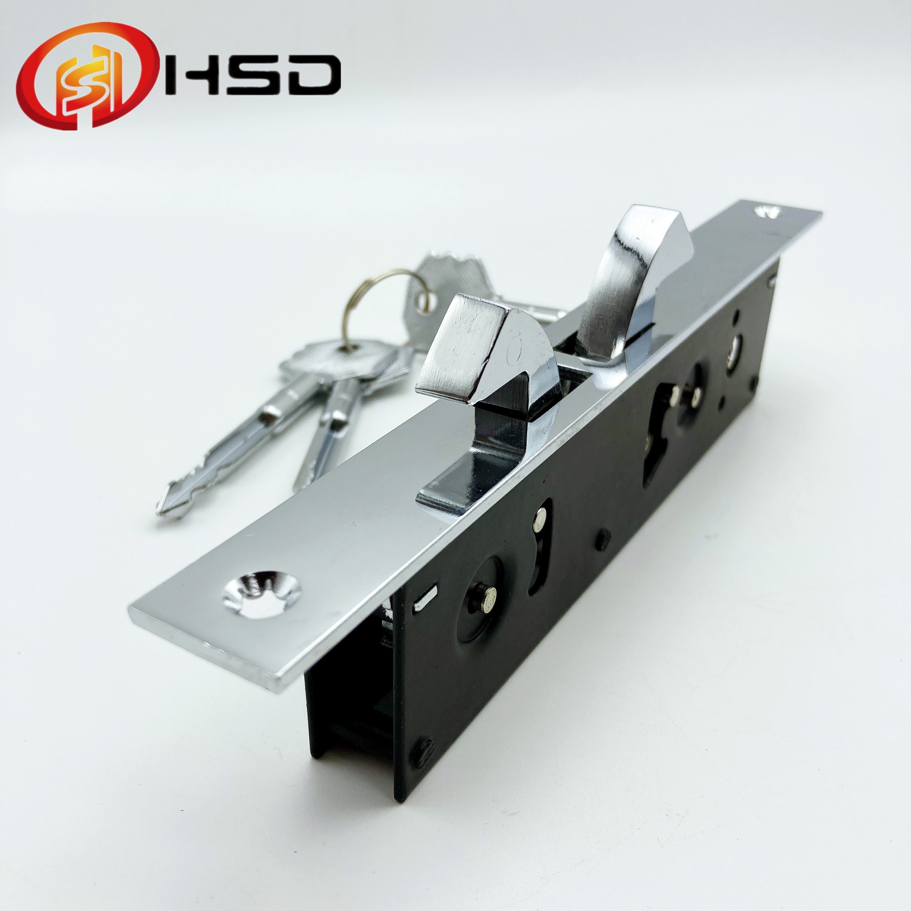 HENGSHIDA High-quality Door Lock Aluminum Sliding Door Metal Double Hook lock body Wooden door Lock