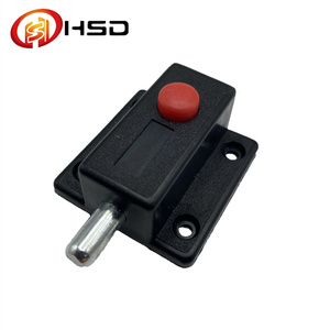 Hengshida Furniture Fittings Push open Latch Cabinet door magnetic Push button Lock Plastic door Catch