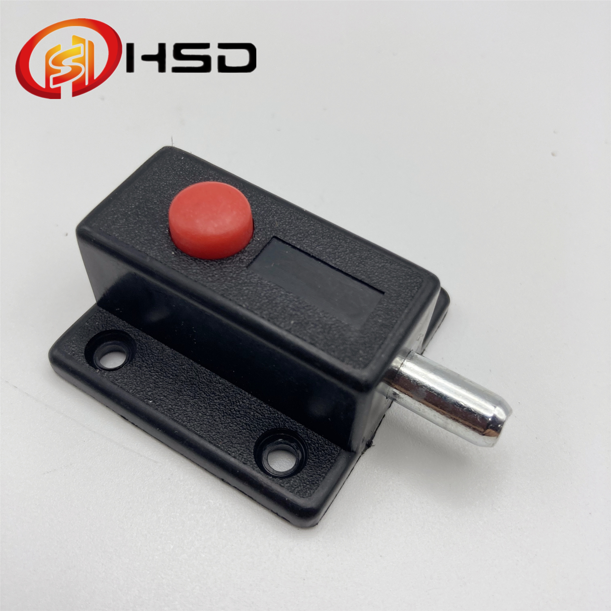 Hengshida Furniture Fittings Push open Latch Cabinet door magnetic Push button Lock Plastic door Catch