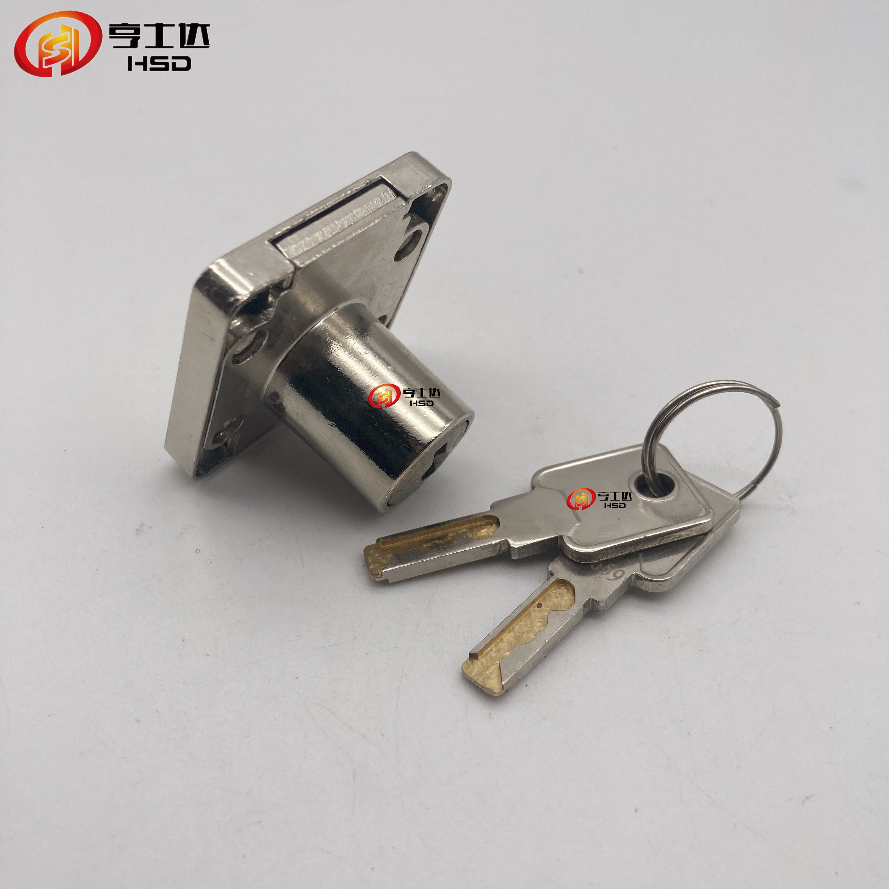 HOT sell  Furniture hardware fittings cabinet door lock drawer lock with dead bolt zinc alloy  office desk Drawer lock