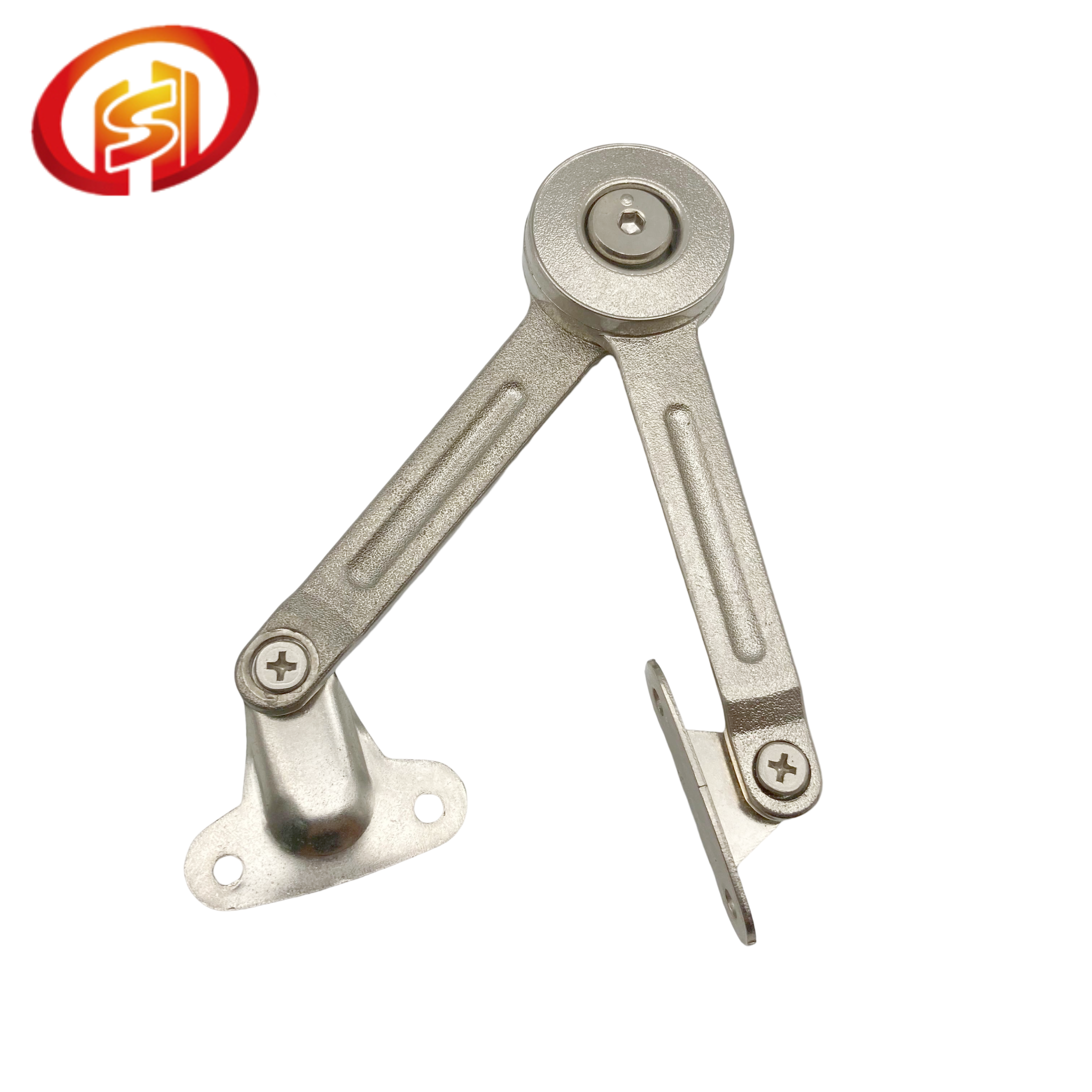 Furniture Hardware Zinc Alloy Strong Folding Cabinet Door Support Heavy Duty Multi Angle Lid Stay