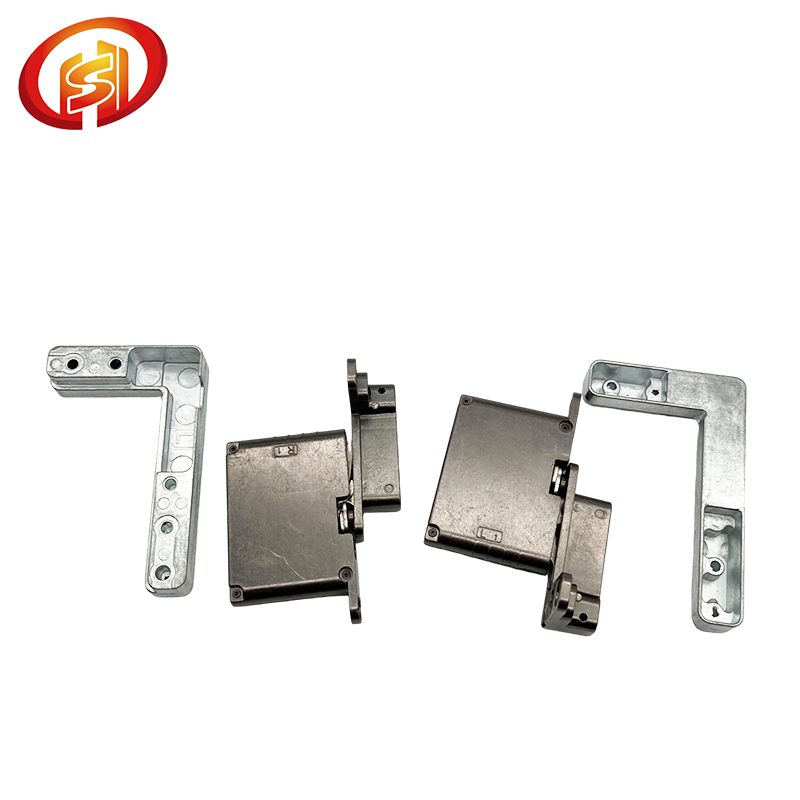 Aluminum frame door hinge hydraulic buffer household concealed hinge three-dimensional adjustment hinge