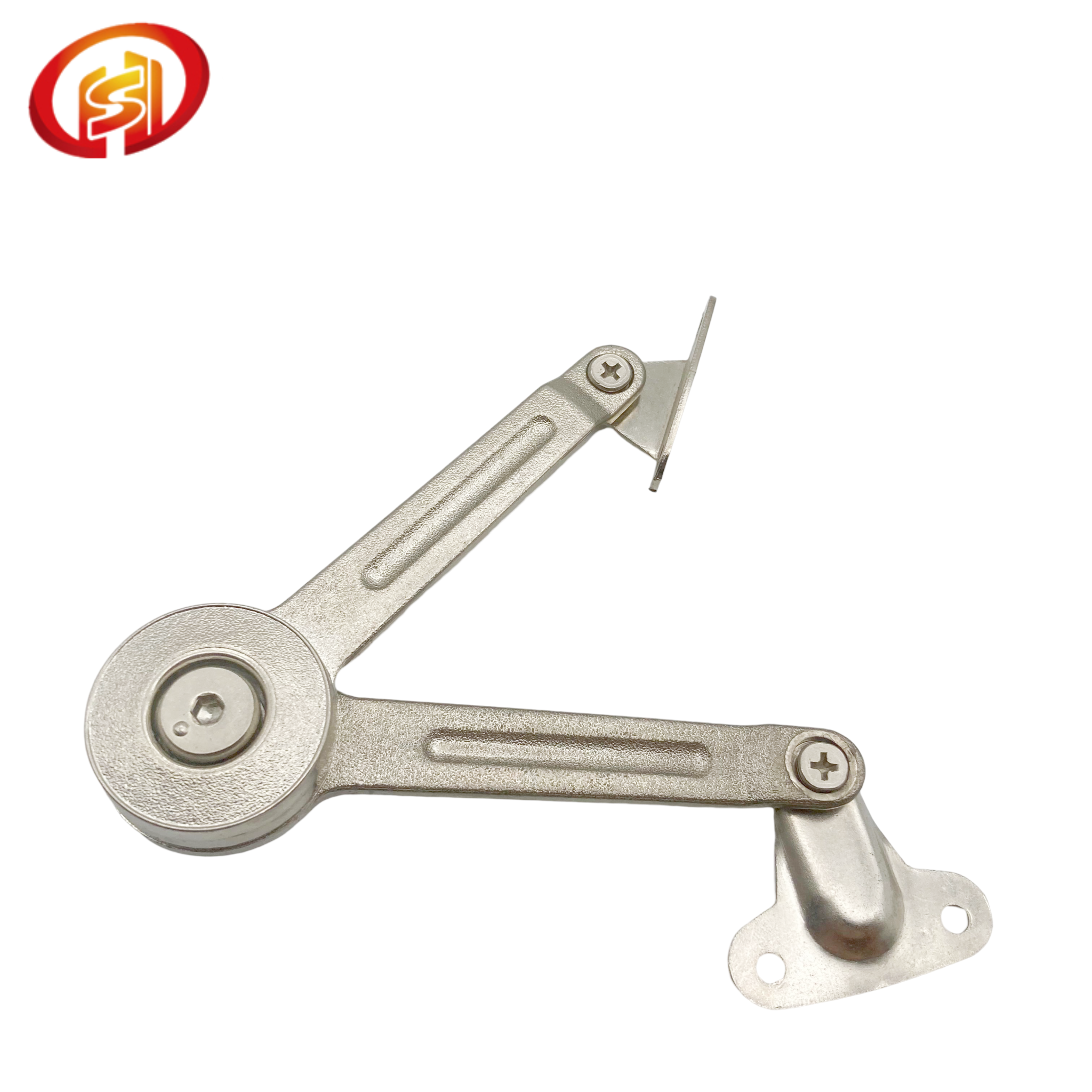 Furniture Hardware Zinc Alloy Strong Folding Cabinet Door Support Heavy Duty Multi Angle Lid Stay