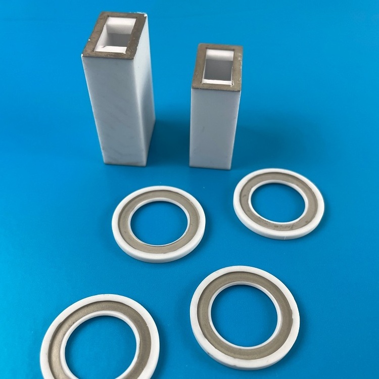 New Customization Custom Advanced Metalized Vacuum Ceramic Parts For Brazing With Metal