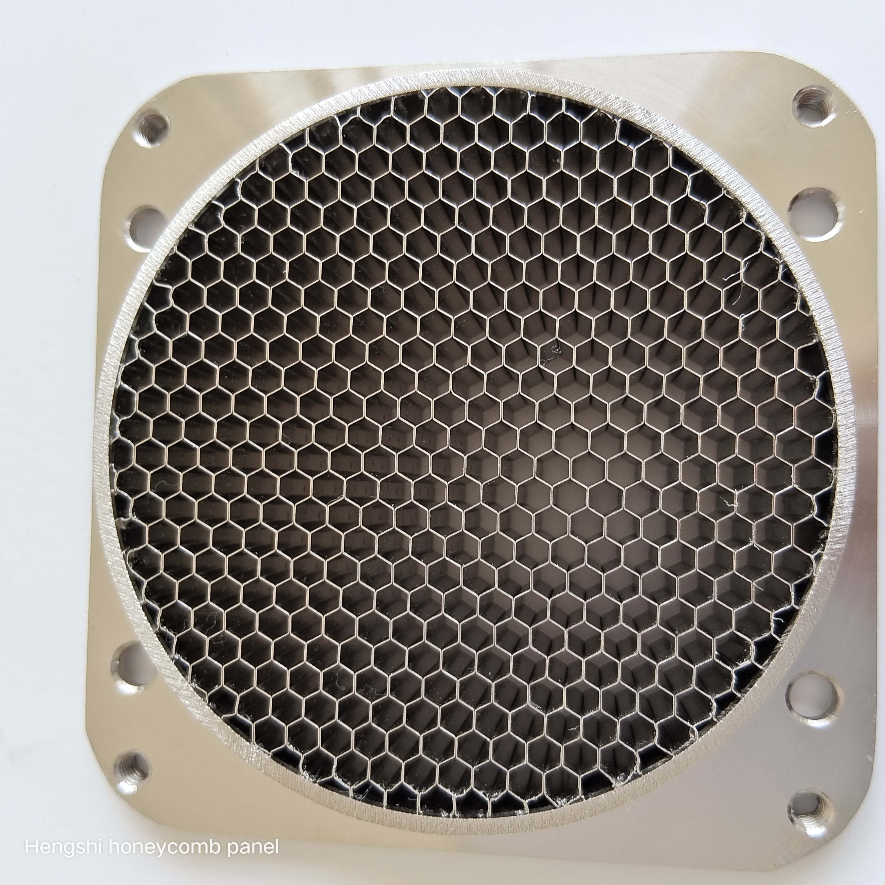 Hengshi 8.5cm 3.2mm cell  square fan steel honeycomb vent panels EMI EMC FIR MIR vents