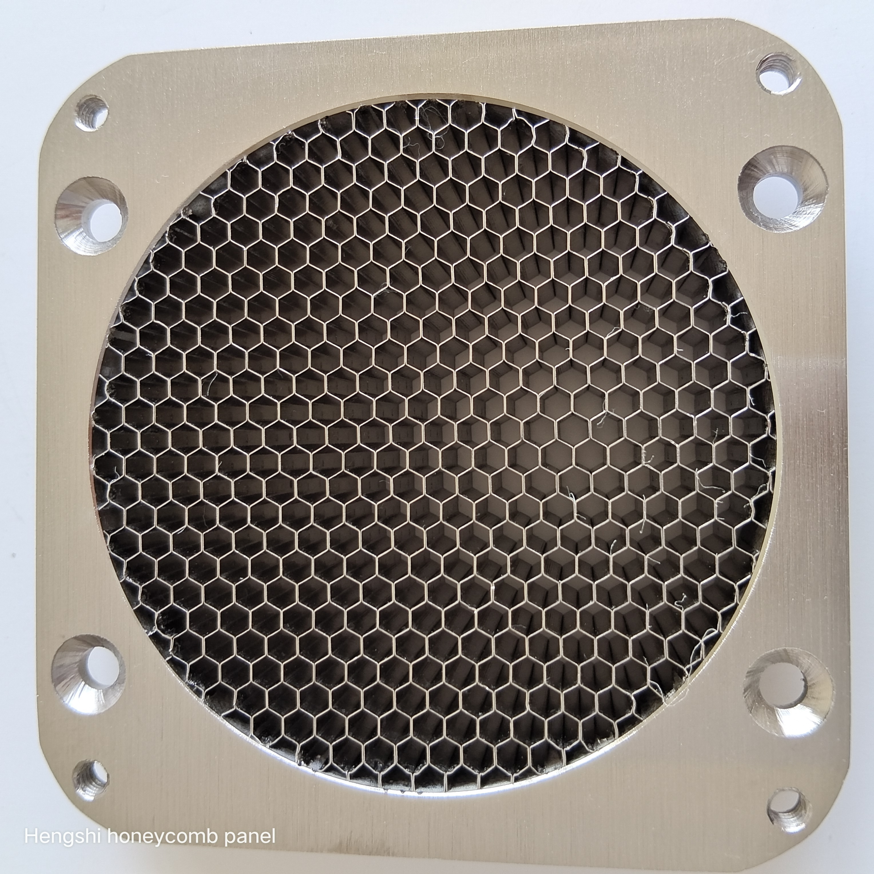 Hengshi 8.5cm 3.2mm cell  square fan steel honeycomb vent panels EMI EMC FIR MIR vents