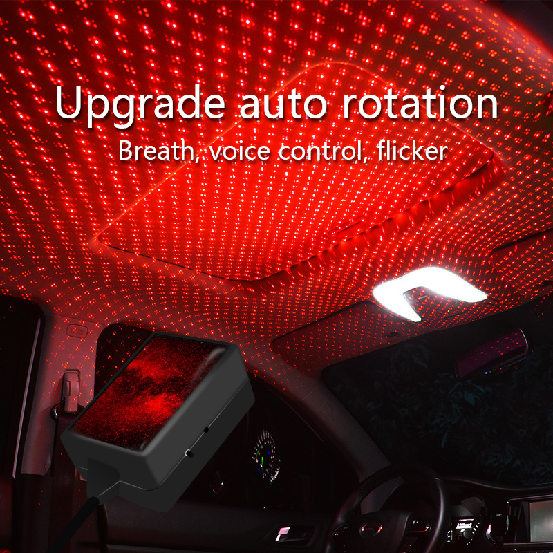 C206-E Model Usb dynamic laser  ceiling projection decorative ladybug light star projector lamps lights for car interior