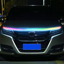 180cm Led Car Hood Lights Strip Universal Engine Hood Guide Decorative Light Bar Auto Headlights Car Daytime Running Light