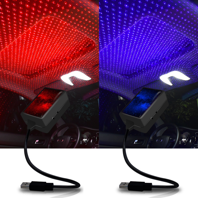 C206-E Model Usb dynamic laser  ceiling projection decorative ladybug light star projector lamps lights for car interior