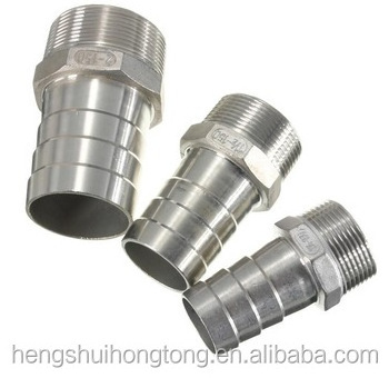 stainless steel pipe fittings/ss 304 316 Male hose nipple pipe fitting