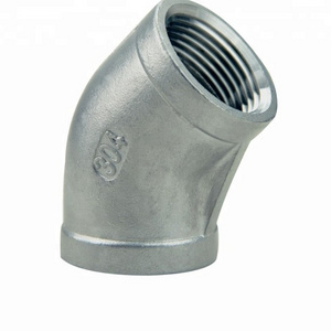 factory directly Elbow 45 Degree Stainless Steel 304/316 Female Npt/Bsp Threaded Pip Fitting