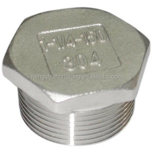 1/8"- 8" Stainless Steel Pipe Fittings Plugs Npt Threaded Hex Square Head Plug