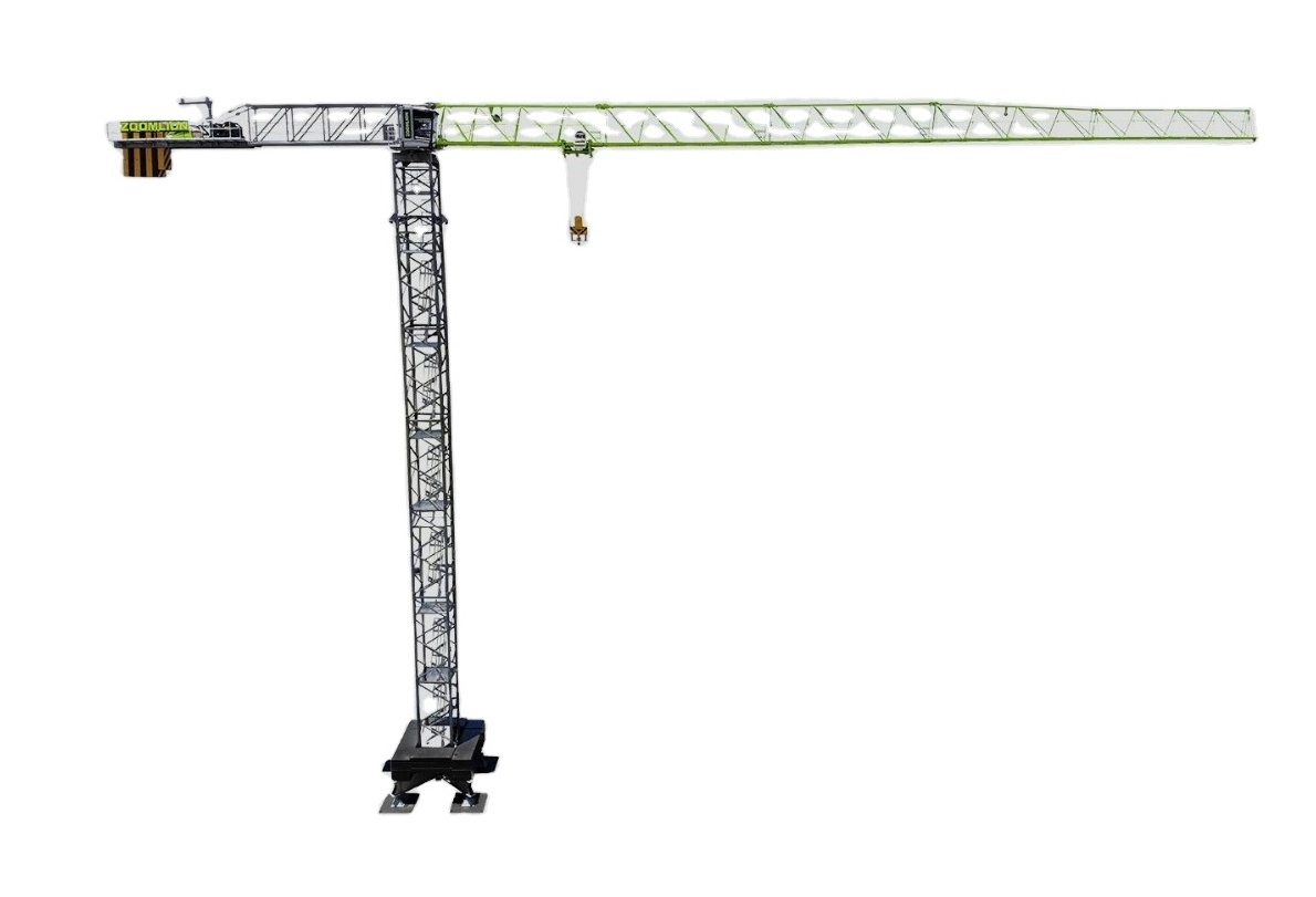 Telescopic Flat top 6 ton Tower Crane hoisting tower crane  for sale