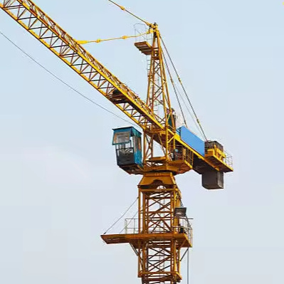 Hand Flattop new tower Crane Used TC6015A-10 New Product 2024 Provided Yellow Prices of Tower Cranes 10 Ton