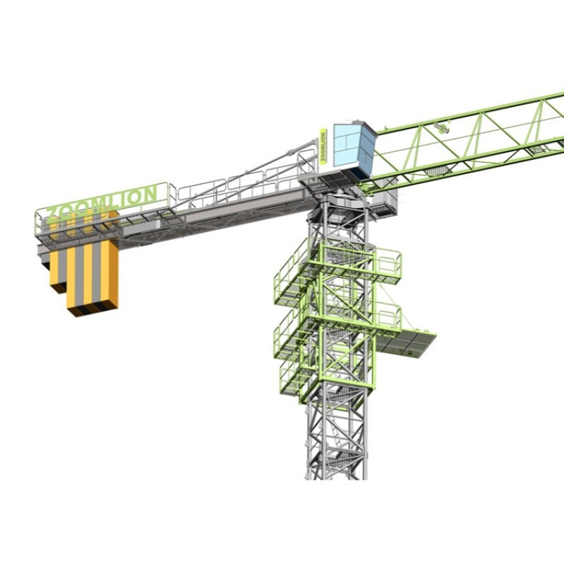 Telescopic Flat top 6 ton Tower Crane hoisting tower crane  for sale