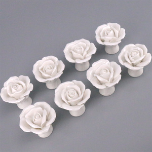 1x Flower Knob Dresser Drawer Pulls Handles Kitchen Cupboard Wardrobe Door Cabinet Knobs Rustic Hardware