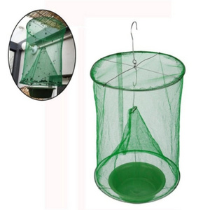 Ranch Fly Trap Outdoor Hanging Reusable Cage tool Food Bait Flay Catcher for Indoor and Outdoor Family Farms, Park,Restaurants