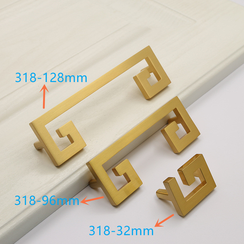 Wholesale New Chinese Zinc Alloy Wardrobe Door Handle Bronze Gold Cabinets Drawer Door Handle Furniture Door Handle Hardware