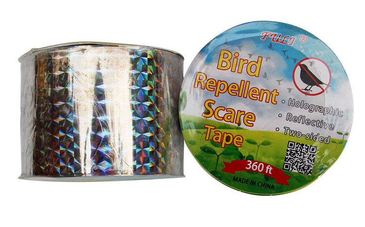 Hot Sell Laser Anti Bird Tape Belt Bird Deterrent Reflective Scare Tape Pest Control Dual-sided Repellent Tape for Outdoor