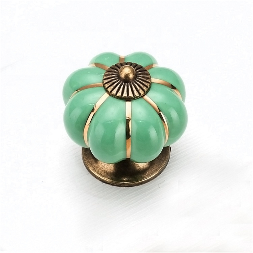 Sky blue ceramic knob fancy modern door handles and knobs customized door knobs for home hotel and office decor