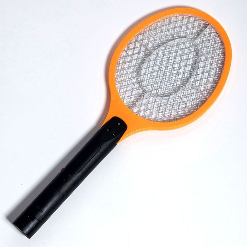 Wholesaler rechargeable mosquito fly killer swatter electric bug zapper racket with COB LED light