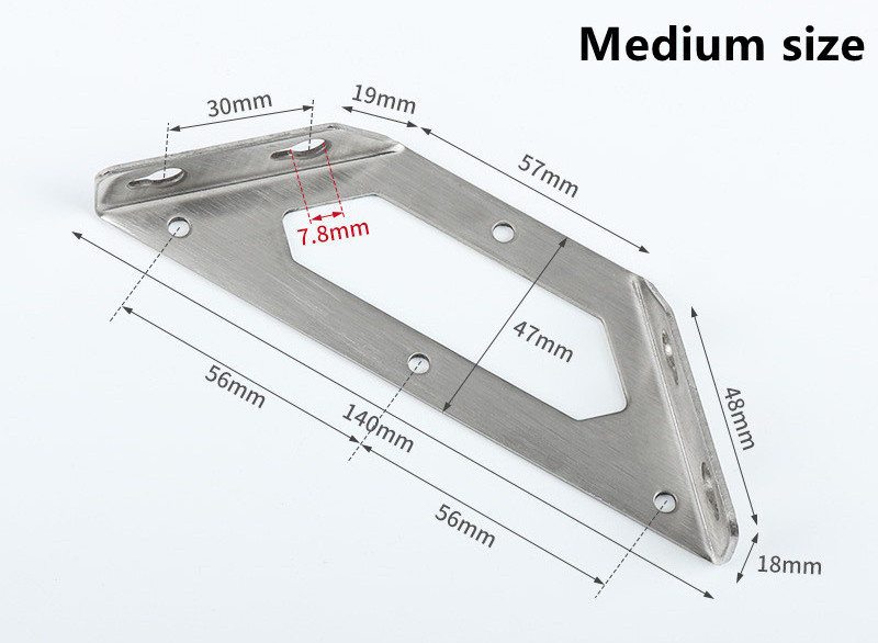 High Quality Stainless Steel Triangle Fixed Bracket Angle Code Right Thickened Laminate Brackets Connectors Shelf Supports