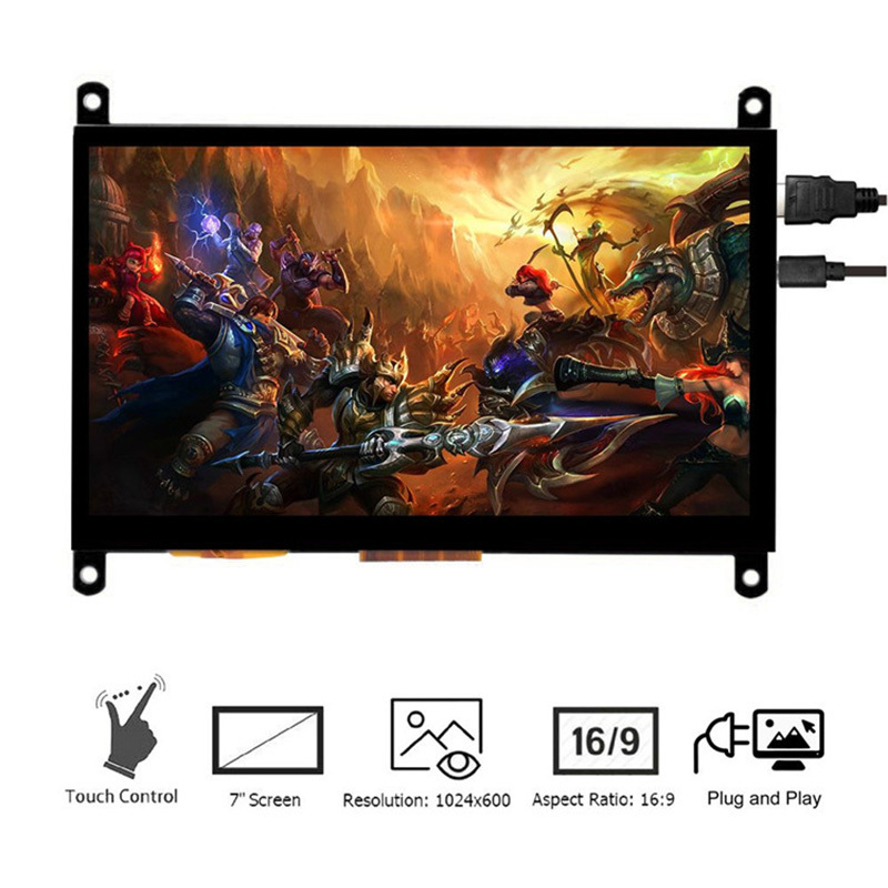 7 Inch  lcd Capacitive Touch Screen raspberry pi 4 7 inch touch screen LCD Display Interface  raspberry pi 4 b 8gb ram