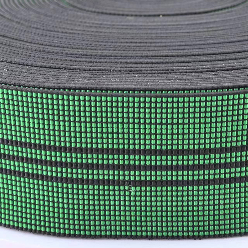 Low Price Polypropylene Latex Material 5cm Width 2.5mm Thickness Elastic Webbing For Sofa