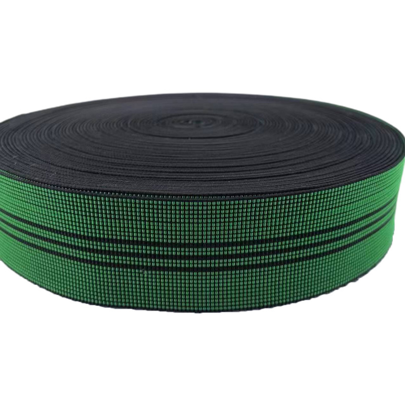 Low Price Polypropylene Latex Material 5cm Width 2.5mm Thickness Elastic Webbing For Sofa