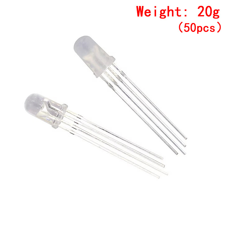 5mm full-color LED RGB red/green/blue Common Cathode/Anode Four feet transparent highlight color light 5mm diode colorful