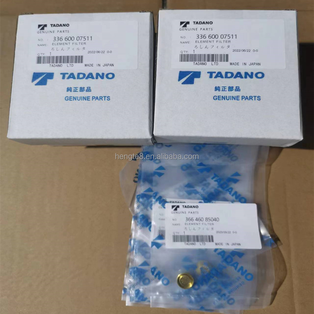 TADANO Crane Spare Parts 336-600-07511 366-460-85040 366-736-70030 366-734-70030 Element Filter for TADANO GR500EX