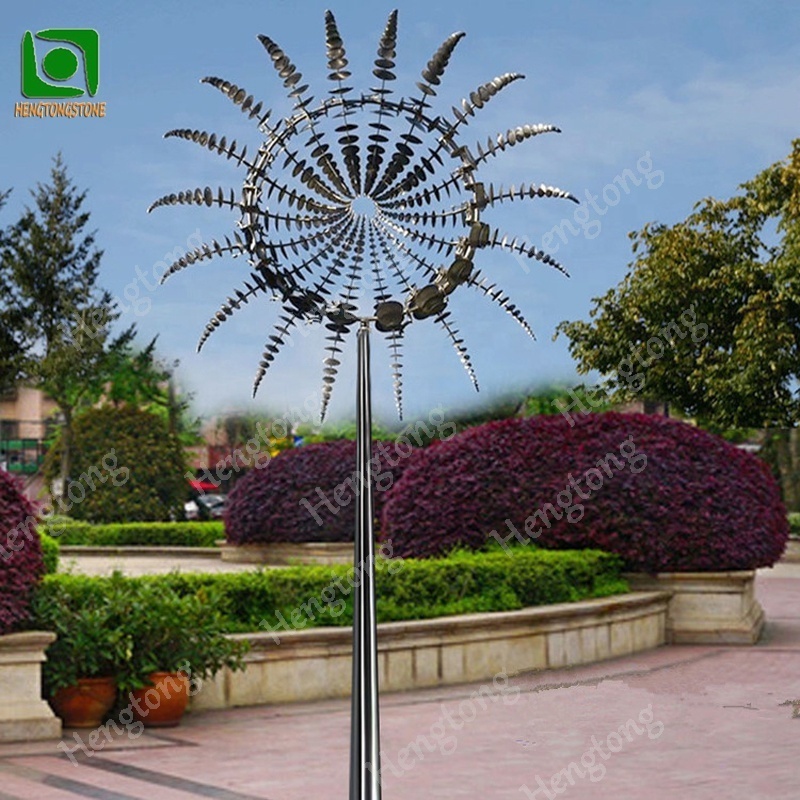 Hot Sale Modern Customized Outdoor Garden Stainless Steel Wind Kinetic Sculpture