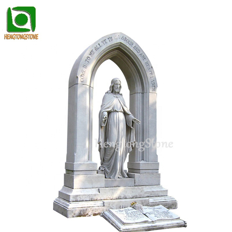 Granite and Marble Holy Family Statue Monument for Memorial