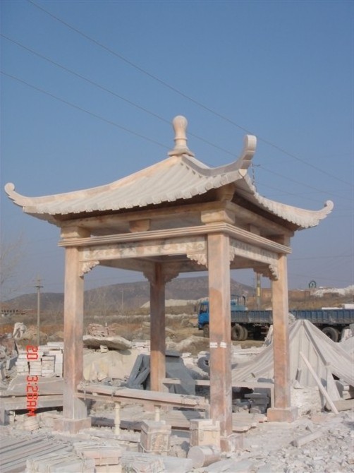 Garden Decorative Natural Marble Stone Gazebo&Pavilion