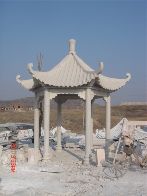 Garden Decorative Natural Marble Stone Gazebo&Pavilion