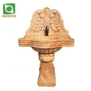 Home Luxury Decorative Natural Pink Marble Carving Bathroom Sinks