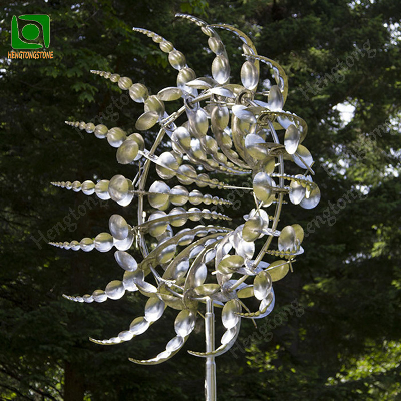 Hot Sale Modern Customized Outdoor Garden Stainless Steel Wind Kinetic Sculpture